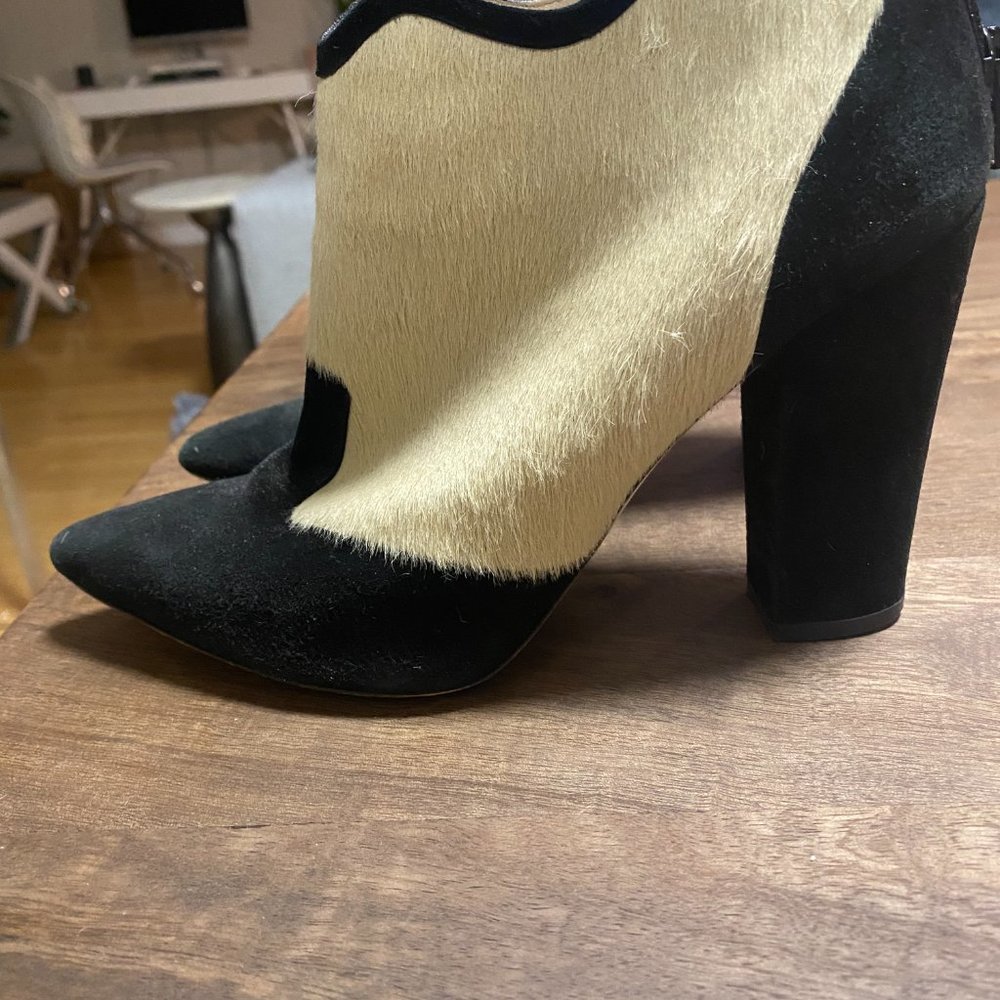 Nicholas Kirkwood Pony-Style Calfskin Booties